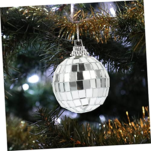 12 unidades de bolas espejadas para colgar en fiestas, árboles de Navidad y decoraciones reflectantes para celebraciones festivas miniatura 4