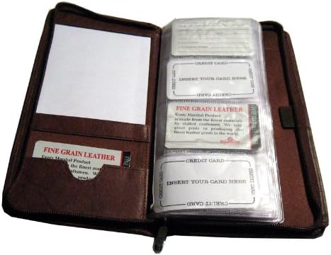 Miniatura 4 de Organizador de tarjetas de visita de cuero genuino para oficina en casa 160 titular organizador Bdy nuevo