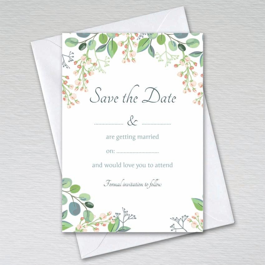 Webspectations Pack of Save the Day Cards with Envelopes: Eucalyptus Save the Day Invites (Pack of 50 with Envelopes) — image 1