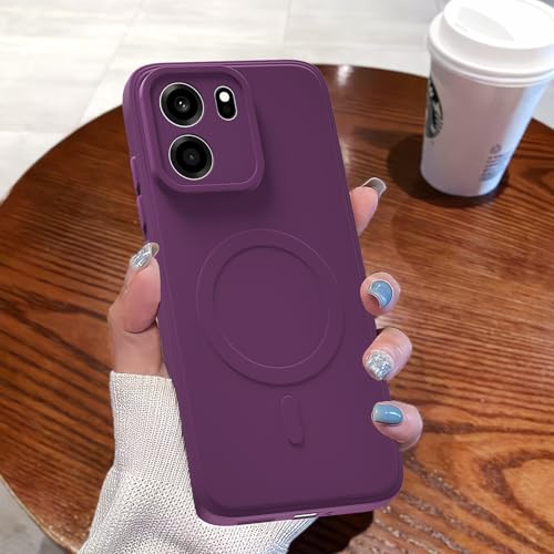 Image of Pikkme Back Cover for OnePlus Nord CE 6 5G Soft Matte Silicone Mag-Safe Design (Mag-Safe Not Support) Camera Protection | Slim Fit Bumper Cover (Purple)