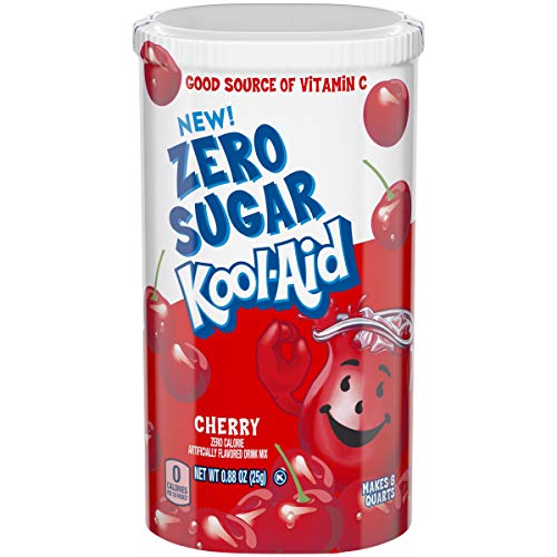 Kool-Aid Zero Sugar Jammers Cherry Flavored Drink Mix (0.88 oz Canister)