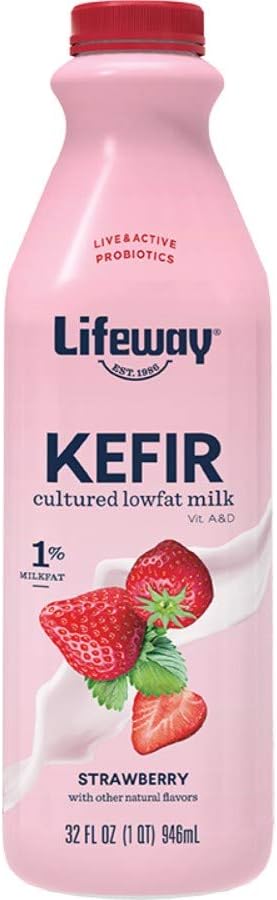 Lifeway Lowfat Strawberry Kefir, 32 Ounce