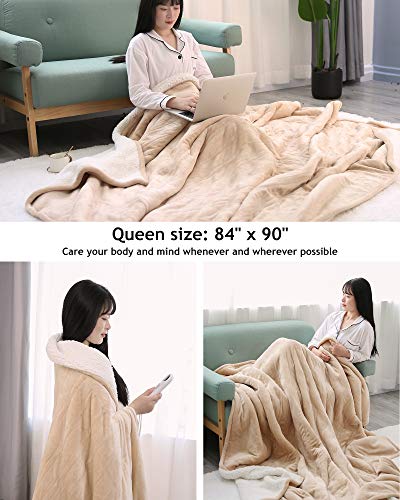 image for MaxKare Electric Heated Blanket Queen Size 84