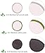 Chloven 30 Pack Reusable Makeup Remover Pads - Bamboo Cotton Rounds for Toner, Washable, Eco-Friendly for All Skin Types with Cotton Bag for Storage
