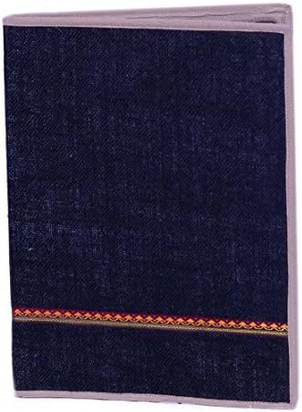 Black & Beige Office Jute Folder with Pockets Inside by Prison Inmates image 2