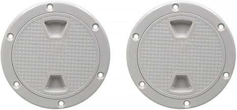 MiOYOOW 2 Piece Boat Hatch, Non-slip Circular Inspection Hatch with Detachable Kayak Cover Hatch for Marine Boats