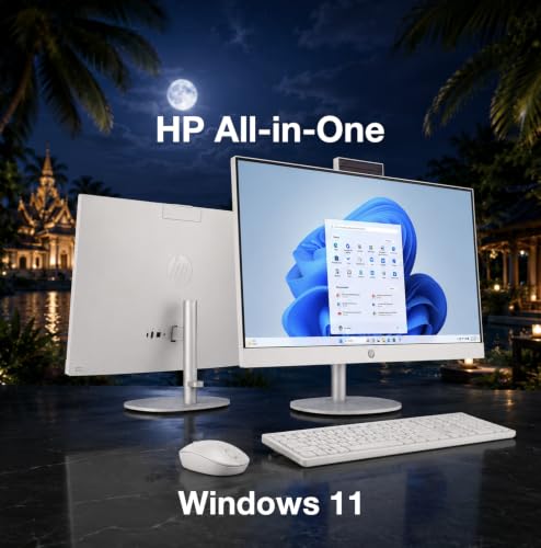 Image of HP 27 AI PC All-in-One 27 inch Touchscreen IPS FHD Display (Intel Ultra 5-225U, 64GB DDR5, 2TB PCIe SSD, Intel Graphics, WiFi 6, Webcam, Bluetooth 5.4, Win 11 Pro)