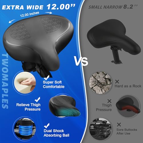 Selle de vélo Peloton surdimensionnée et coussin de remplacement de VTT