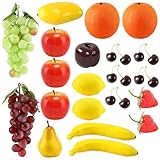 Photo Gallery xoeryoy 21 pezzi di frutta finta, schiuma realistica artificiale fruit di uva false banane e altro ancora per il tavolino da pranzo per la cucina del ringraziamento display fotografia Photo Gallery xoeryoy 21 pezzi di frutta finta, schiuma realistica artificiale fruit di uva false banane e altro ancora per il tavolino da pranzo per la cucina del ringraziamento display fotografia