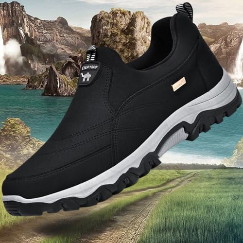 Men's Fashion Lightweight Canvas Orthopedic Walking Slippers Non Slip Casual Arch Supported Driving Flat Shoes Comfortable and Breathable Canvas Shoes2