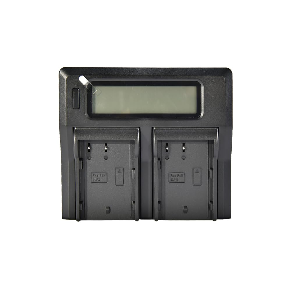 DSTE 1.5A Fast Charging Dual Battery Charger Compatible for Panasonic DMW-BLF19E Lumix DMC-GH3 DMC-GH3A DMC-GH3AGK DMC-GH3GK DMC-GH3H DMC-GH3HGK DMC-GH3KBODY DMC-GH4H DMC-GH4
