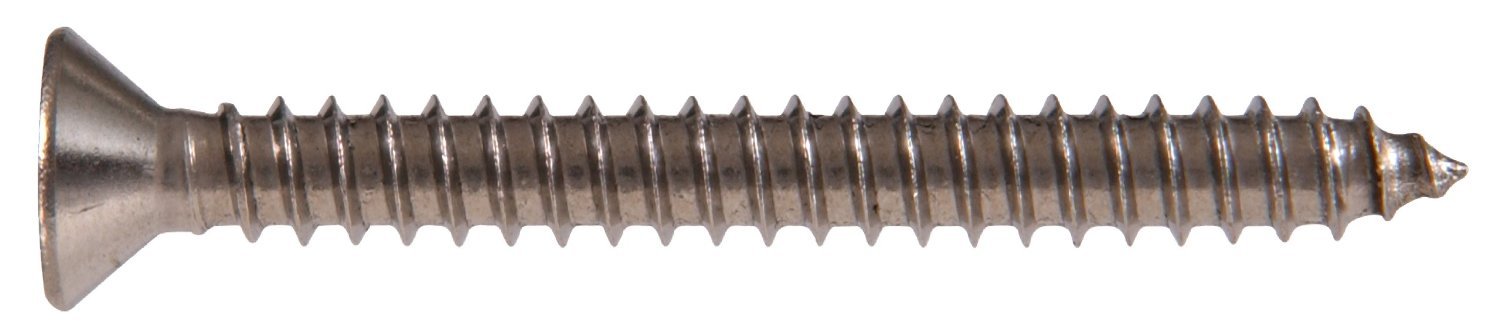 The Hillman Group 823458 Flachkopf-Blechschrauben aus Edelstahl für Holz, 20,3 x 1,3 cm, 100 Stück