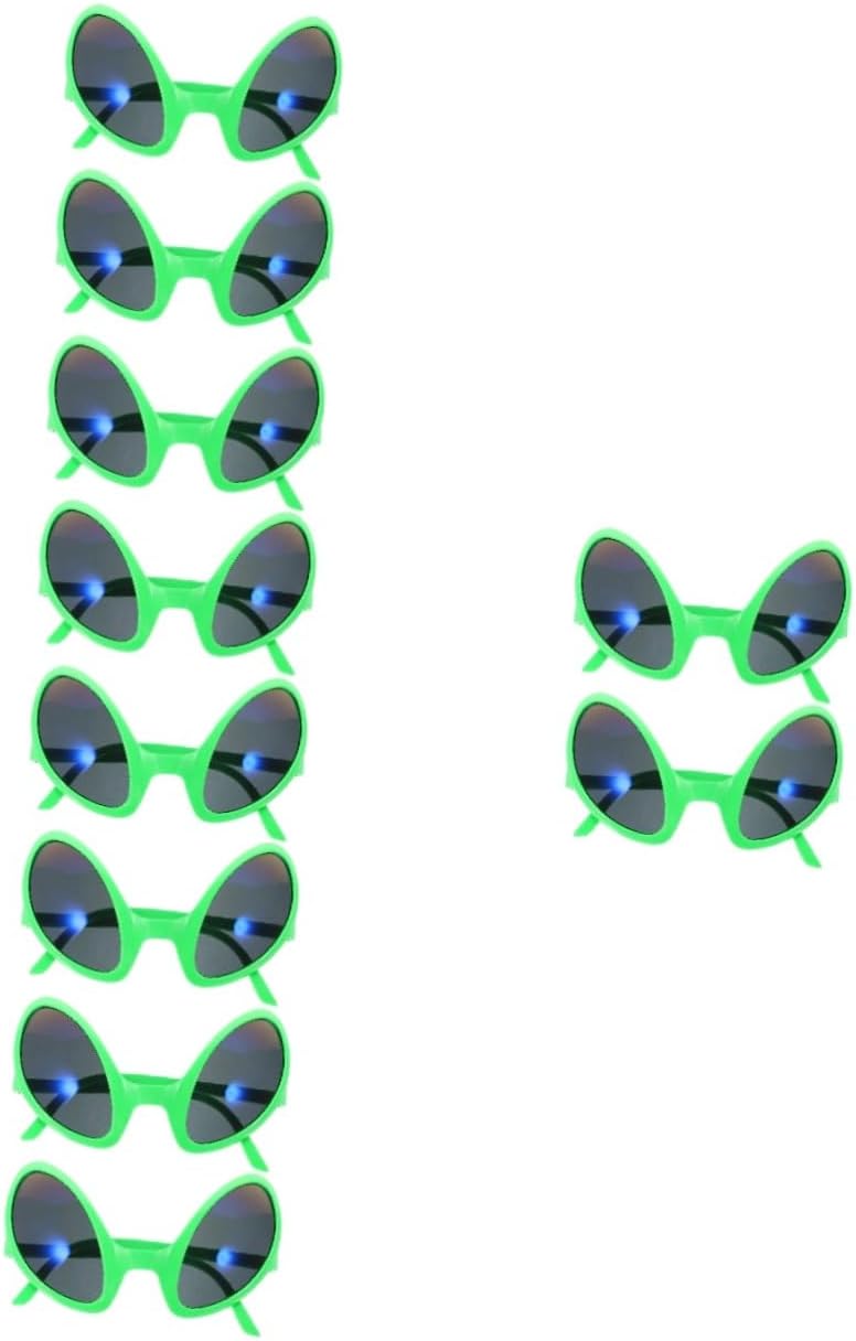10pcs Funny Glasses Novelty Props for Cosplay Parties Eye-catching Sunglasses Unique Design Material for Unforgettable Photos and Festive Celebrations