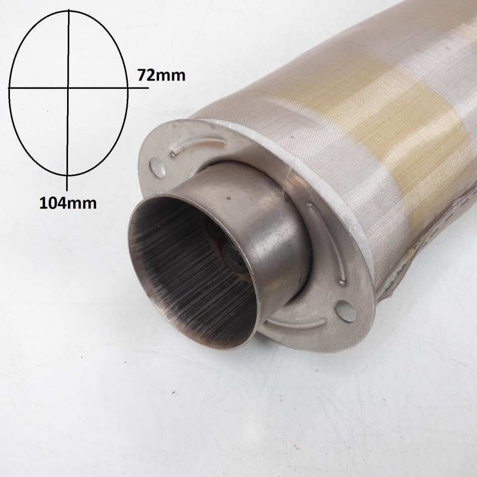 Interior para silenciador de escape e forma Oval para MOTO Scooter Neuf