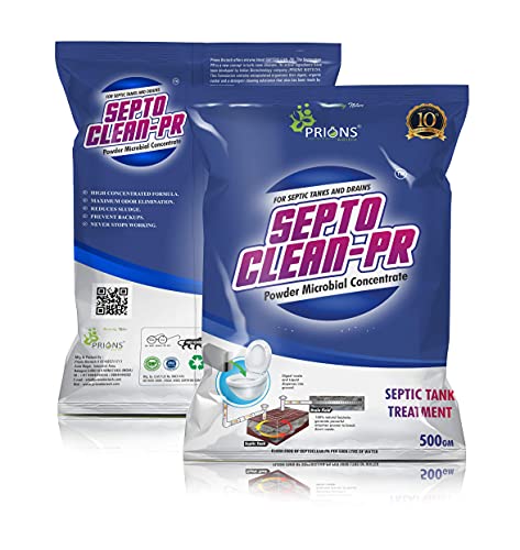 Image of Septo Clean - PR Toliet Cleaner, Septic Tank Cleaner and Odor Remover, Natural and Effective Bacteria Powder (500g) Pack Of 1