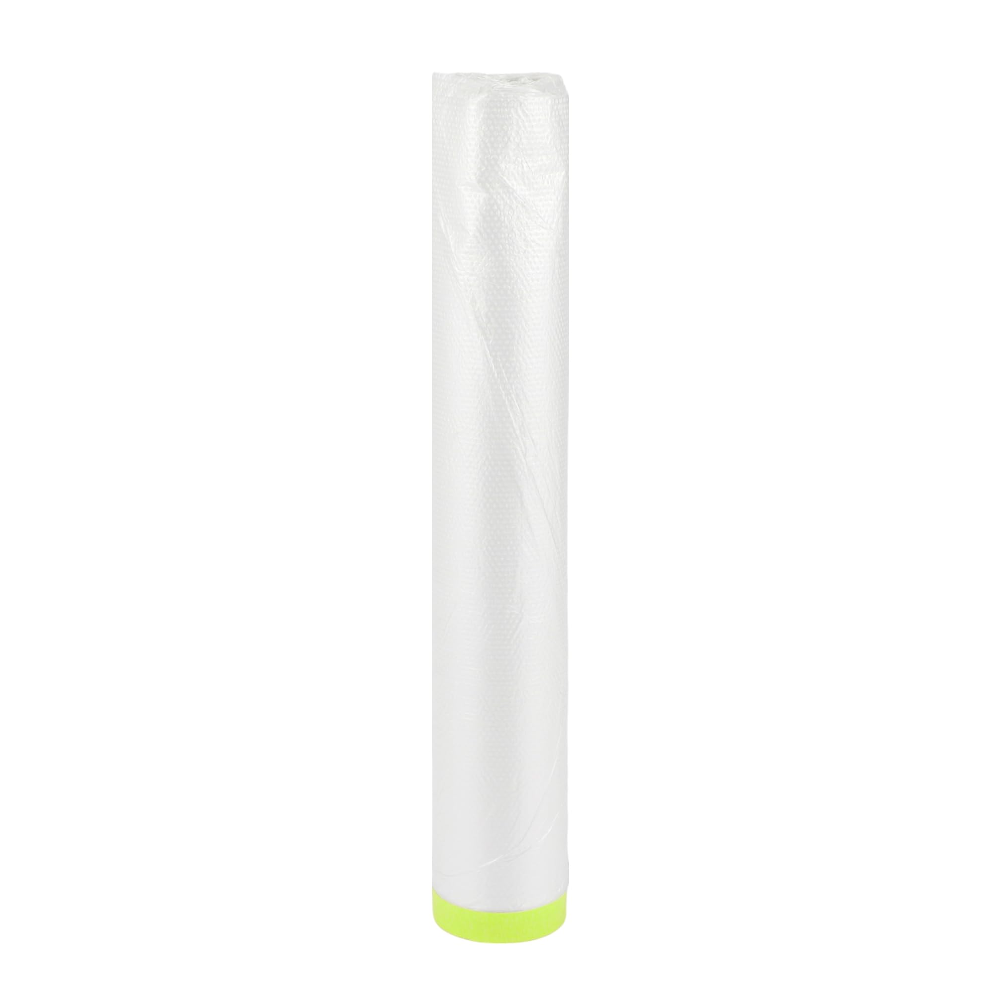 Partuto 1 Pcs Universal Pre-Taped Masking Film Plastic Cover PE Film Paper White Green 300x2000cm / 65.62ftx118.11