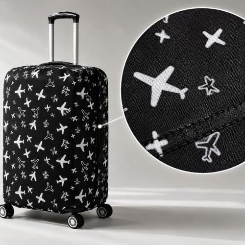 Image of Printed Luggage Cover for Traveling Bag & Suitcase - Trolley Protector