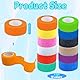 Selbstklebender Verband,12 Stück Schmale Haftbandage,2.5x4.5cm,Fingerpflaster,Klebeverband Selbstklebend,Selbsthaftende Bandage,Elastische Binde passt sich Fingergrößen an,Finger-& Zehenschutz