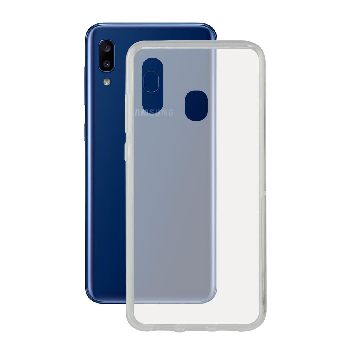 KSIX smart your tech Galaxy A20 Case, Flexible, Transparent