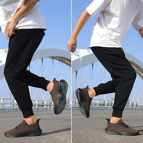 Image of VAMJAM Men's Running Shoes Slip On Walking Shoes Non Slip Lightweight Workout Breathable Gym Sneakers Fashion Mesh Sneakers