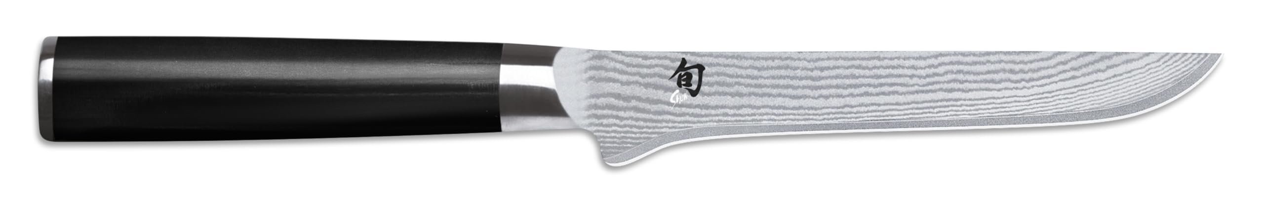 KAI Shun Classic japanisches Ausbeinmesser 15 cm Klingenlänge - Damastmesser 32 Lagen VG MAX Kern - 61 (±1) HRC - Pakkaholzgriff - Made in Japan - Fleischermesser geschmiedet