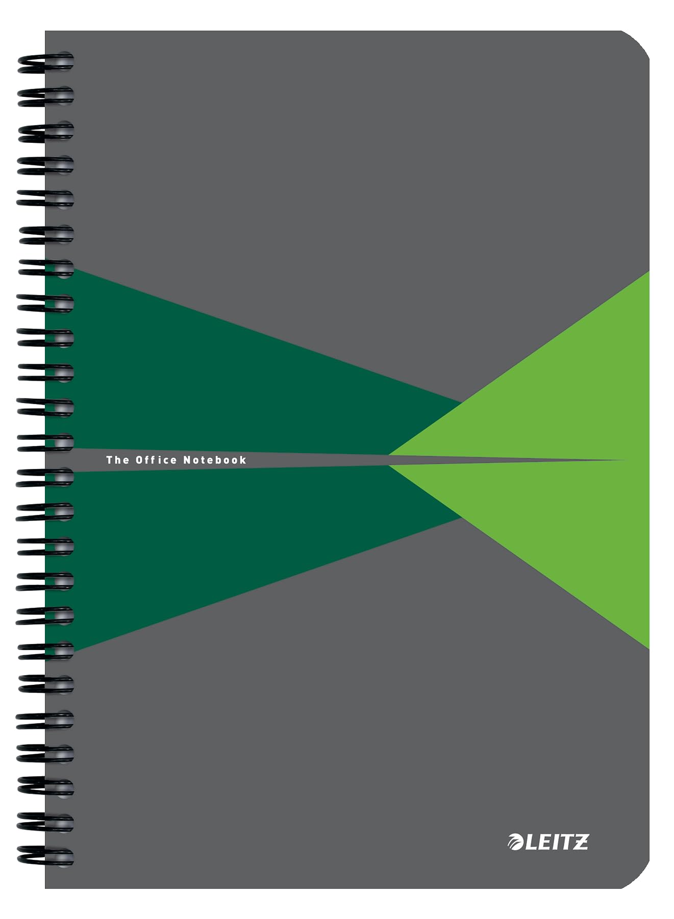 Leitz Office 44991055 A5 Lined Notebook with Spiral Bound, 360 Degree Opening, PP Cover, 180 Pages / 90 Sheets FSC Certified Paper (80 g/m²), for Office and School, Green