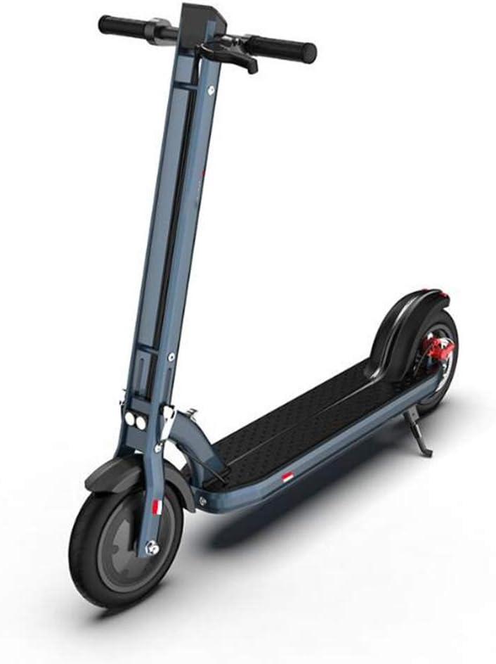 Electric Scooter Adult Mini Two-Wheeled Folding Adult Adjustable Youth Big Wheel with Aviation Aluminum Alloy Foldable Double Suspension Rear Fender Brake
