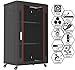 Server Rack – 22U - Wall Mount Rack - Locking Cabinet for Network - Electronics - Security - Audio - Video - AV Equipment - Data Rack - Legs/Power Strip/Shelf/Fan - 24-Inch Deep Sysracks