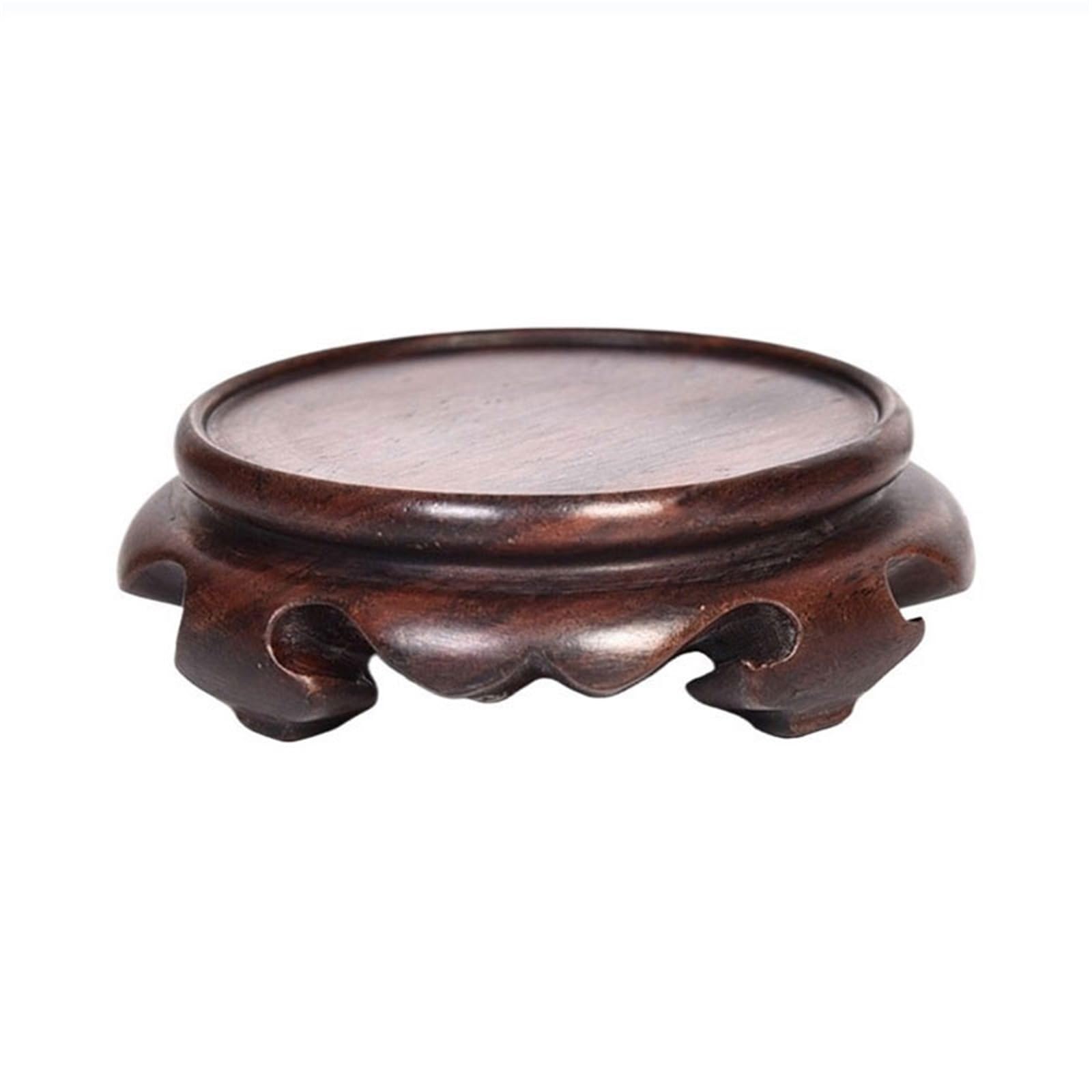 Bx9rE7tK3g Bonsai Display Stands Miniature Ebony Carving Pedestal for Strange Stones Vase Teapots Display Base Flower Pot Holder(Small)