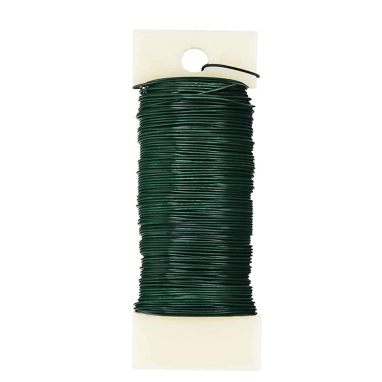 22 Gauge Green Flexible Paddle Wire, Floral Wire 38 Yards, Flexible But Do Not Snap Easily, for Crafts, Christmas Wreaths Tree, Garland Making and Floral Flower Arrangements