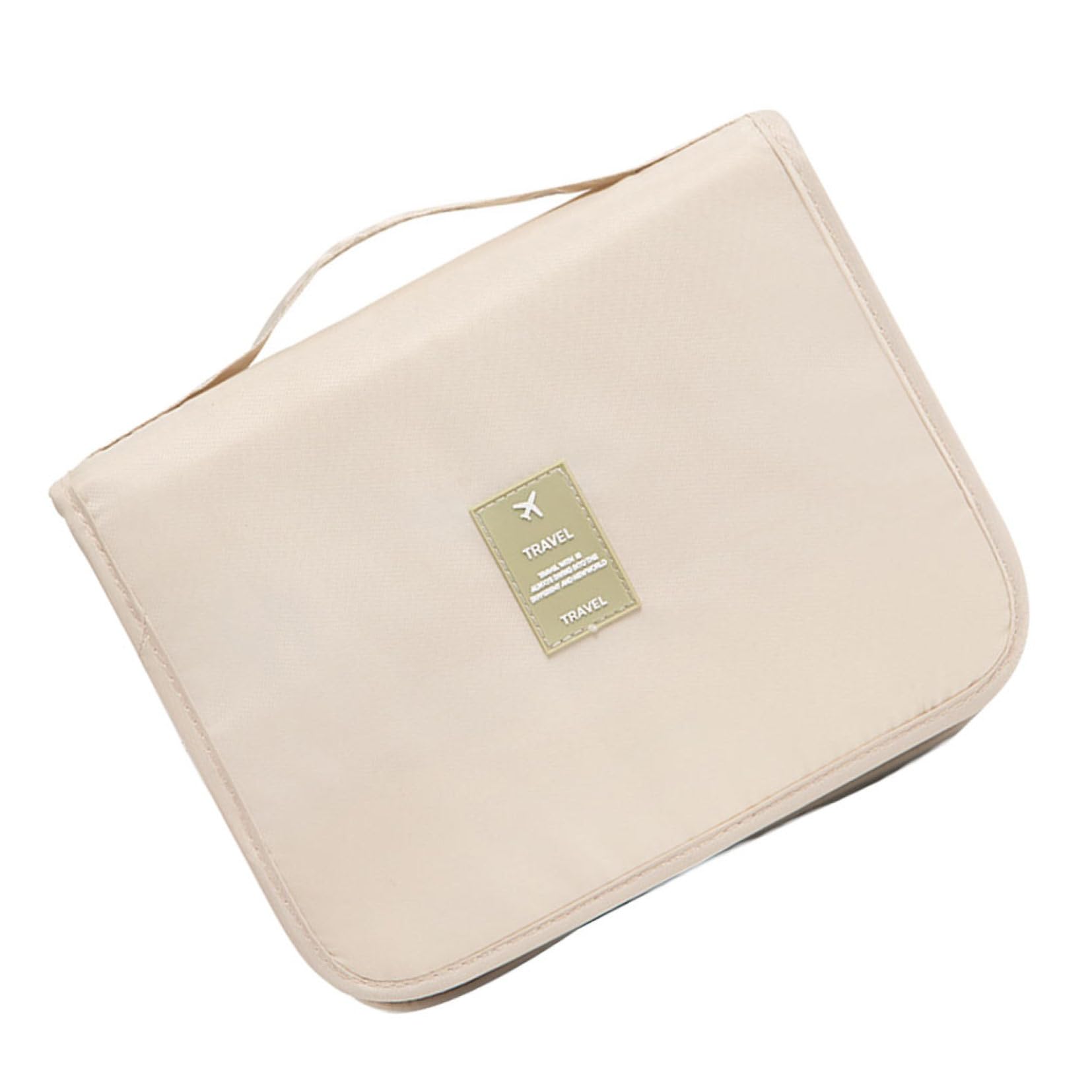 Beavorty 3piezas Neceser De Maquillaje Colgante Multiusos Bolsa De Viaje para Cosméticos Beige Organizador De Baño y Accesorios De Tocador