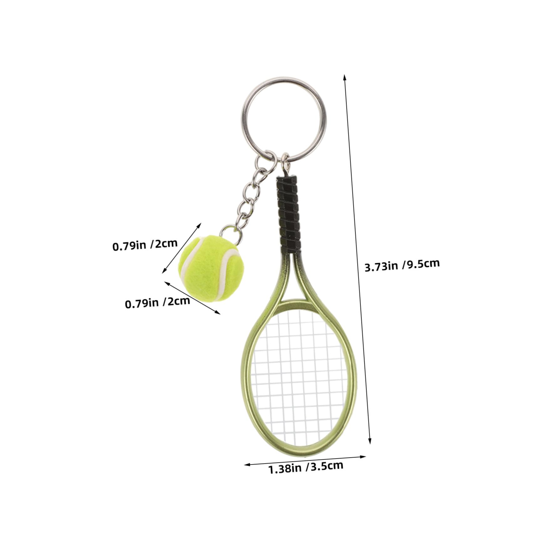 Portachiavi Racchetta da Tennis Mini 18 Pezzi in Plastica | 18pezzi, Forma Racchetta in Stile Unico, per Appassionati di Tennis e Feste