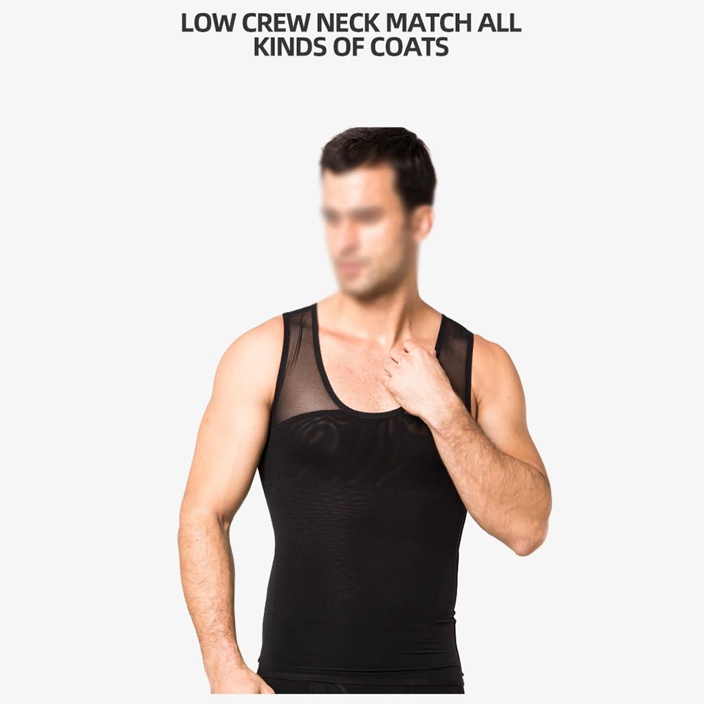 QTANZIQI Faja Moldeadora para Hombre, Traje de compresión Adelgazante para Barriga, Body con Control de Barriga, Entrenador de Cintura sin Costuras
