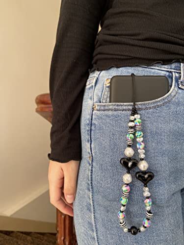 Aoerun Beaded Phone Charm Y2K Phone Strap Charm Handmade Cell Phone Lanyard Wrist Strap Kawaii Acrylic Beads Cell Phone Chain #TOP3