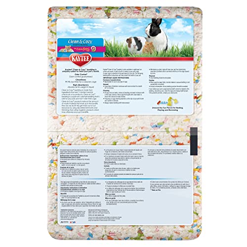 Kaytee Clean & Cozy Confetti Bedding for Pet Guinea Pigs, Rabbits, Hamsters, Gerbils, and Chinchillas, 49.2 Liters - image 7