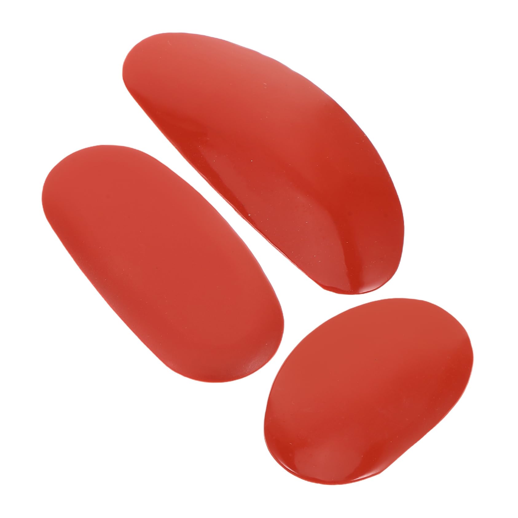 ULDIGI Silicone Polymer Clay Tools 3 Sizes Oval Pottery Carving Tools Gentle Clay Sculpting Set for DIY School Home Use