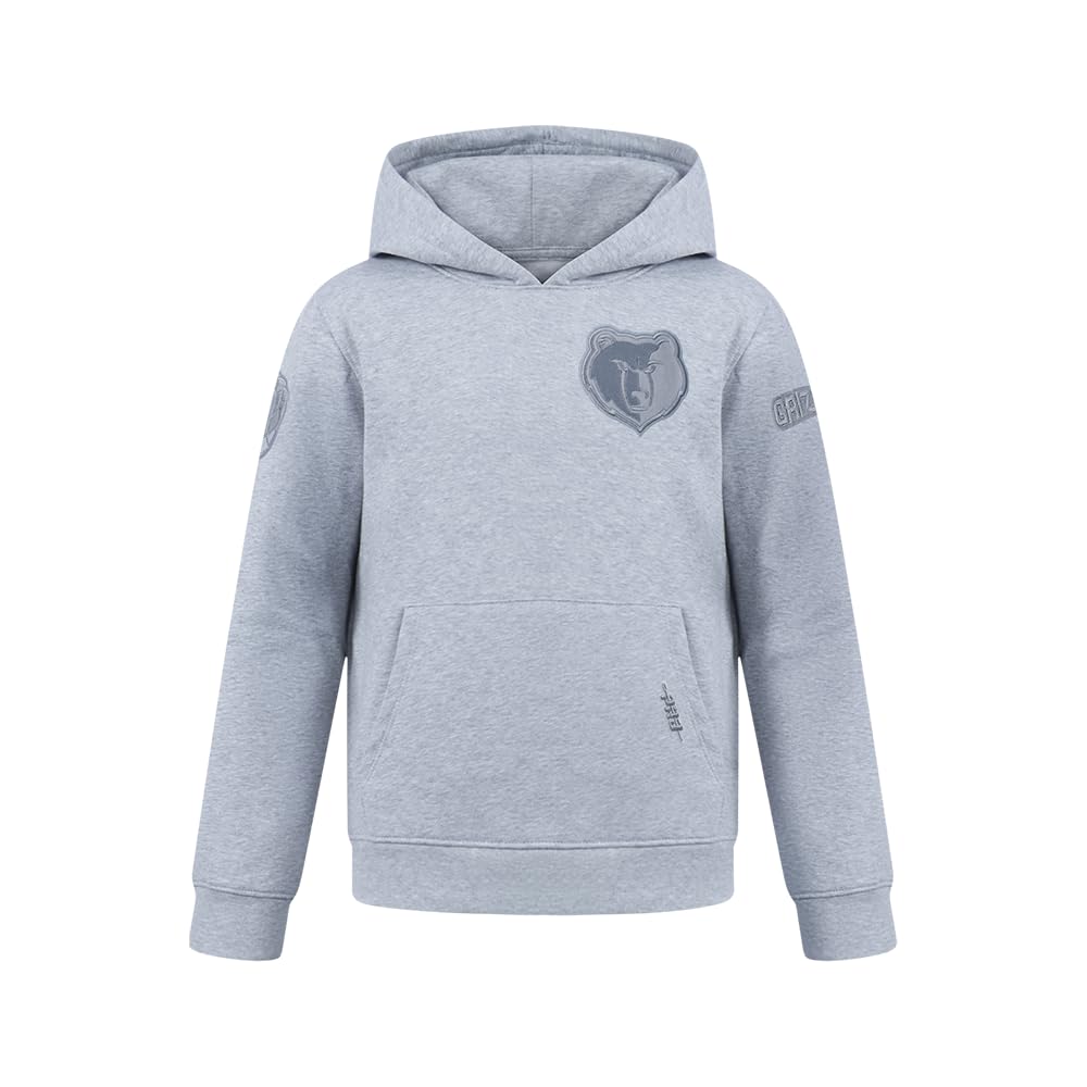 Pro Standard Boy's NBA Neutral Bb Fleece Po Hoodie Hooded Sweatshirt, Dark Heather Grey, M โ image 1