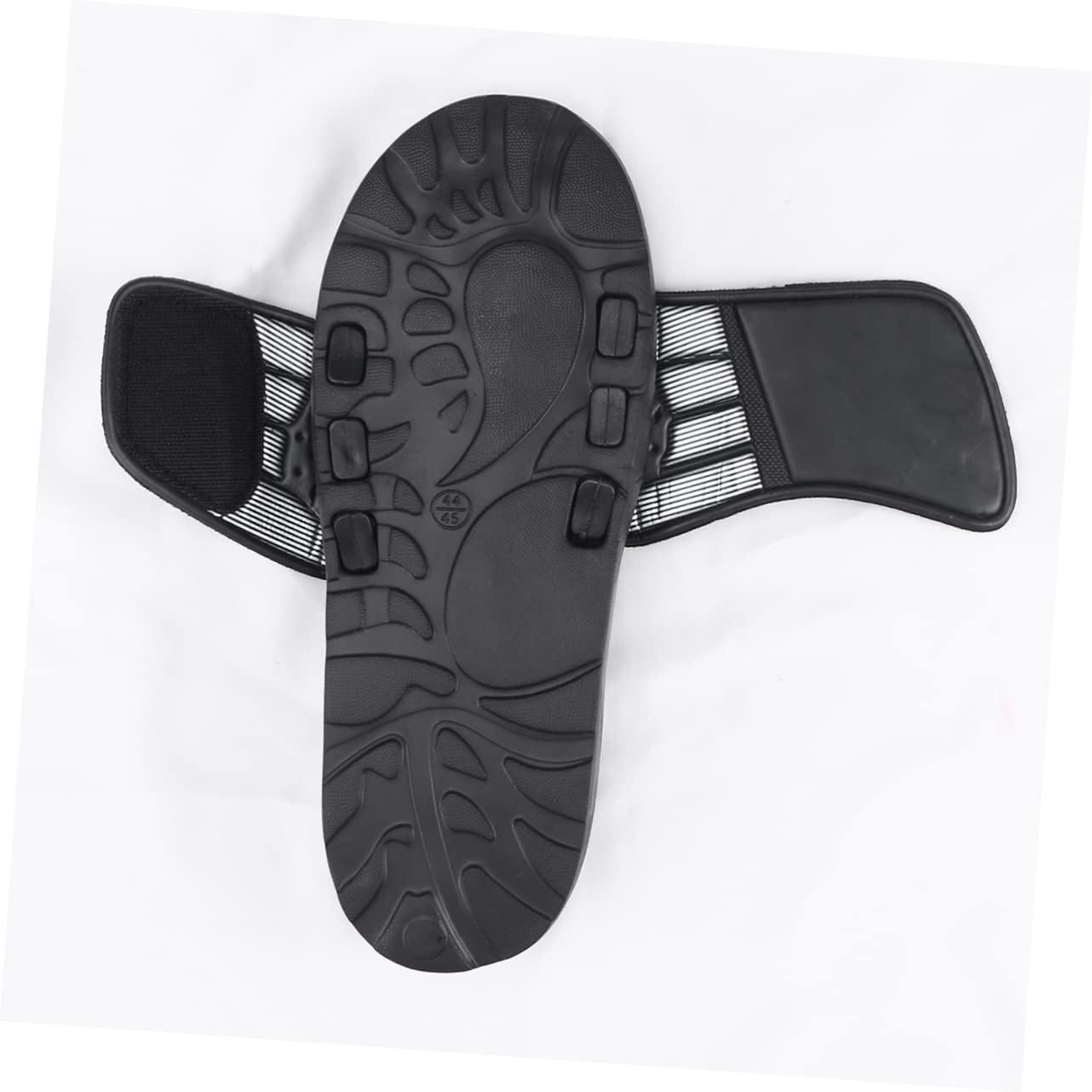 Anneome Fußgesundheits-massagehausschuhe Tai Chi Rotationsmassage Schuhe Mit Akupressurpunkten Für Männer Und Frauen Entspannende Fußreflexzonenmassage Schwarzes Punktdesign