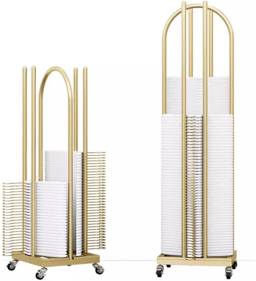 Empilhador de cabide de metal – móvel com polia, organizador de armazenamento de roupas para armário e lavanderia