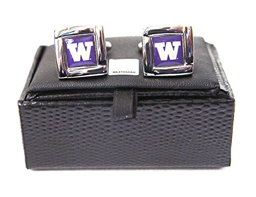 Preisvergleich Produktbild aminco NCAA Manschettenknöpfe Washington, quadratisch