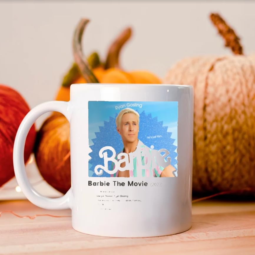 Bar-Bie The Movie of Movie Poster Mug, White Coffee Mug