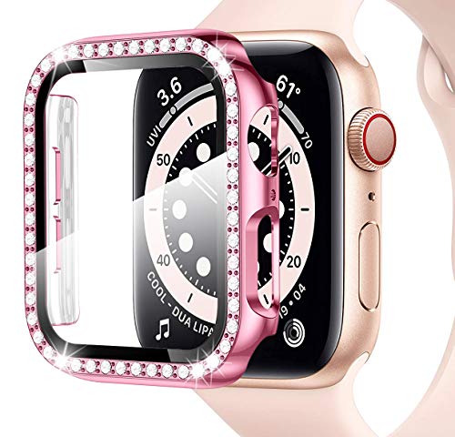Miimall Bling Case Compatible for Apple Watch SE Series 6/5/4 44mm