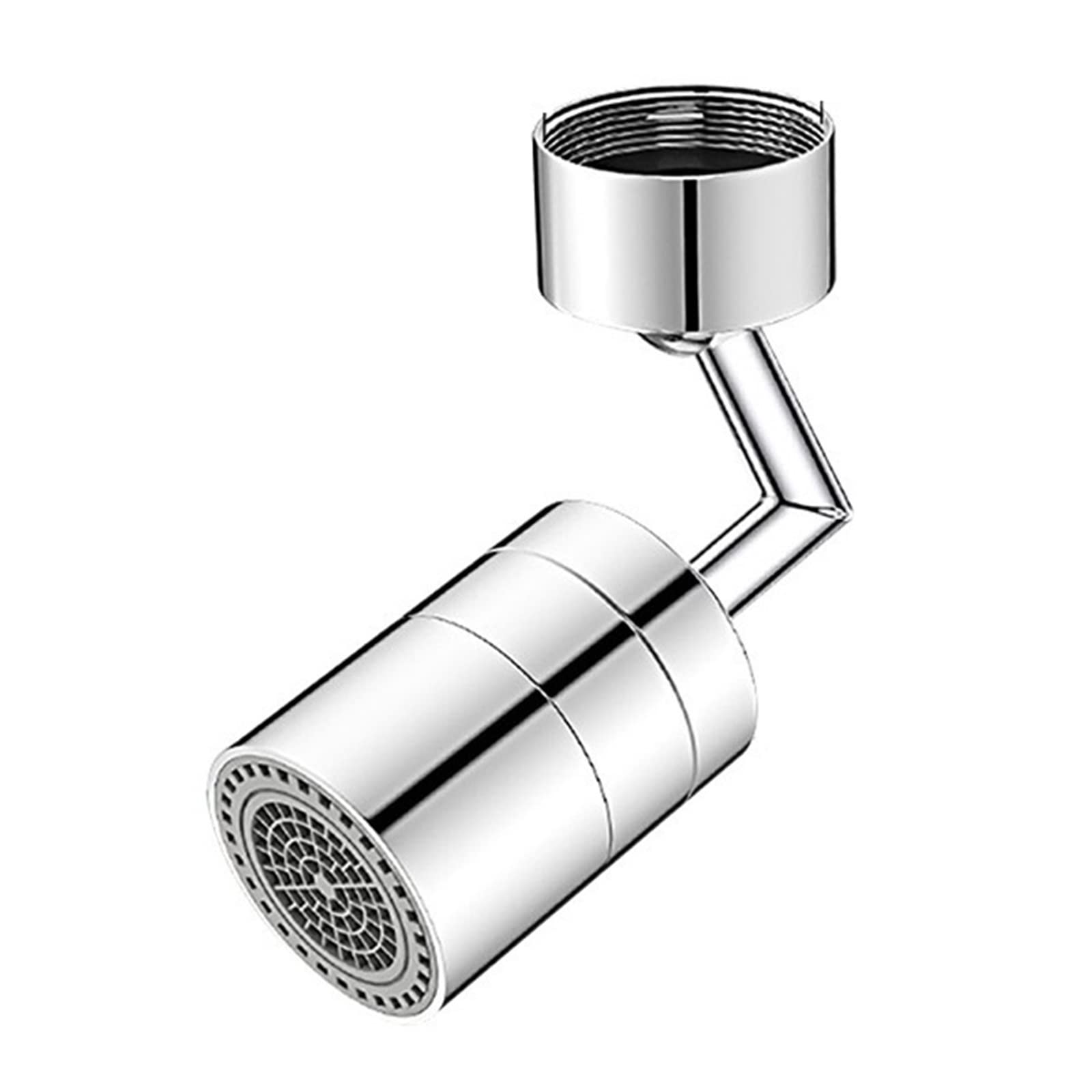 Eretyret 720 Degree Single 1080° Universal Rotation Faucet Extender Sprayer Head Kitchen Robot Arm Extension Faucets Mixer Aerator Bubbler Water Tap Nozzle Foldable Design(720 Degree Single)