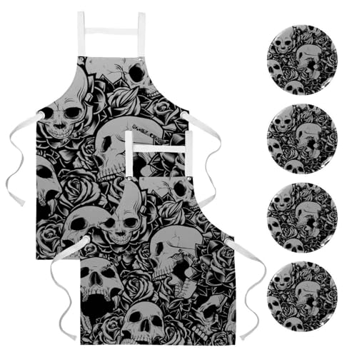Tablier de cuisine lot de 2 pour nettoyage maison et bistrot professionnel