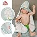 Fehn Kapuzenbadetuch Oktopus – Bade-Poncho aus Frottee mit Kapuze und niedlichem Oktopus Motiv – saugstark & kuschelweich – für Babys und Kleinkinder ab 0+ Monaten