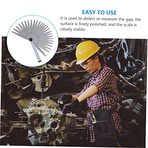 Calibrador de acero inoxidable Healifty para medir holguras y espesores, herramienta de precisión para mantenimiento automotriz miniatura 6