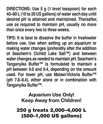 Seachem Tanganyika Buffer 250g Seachem Para Peixes