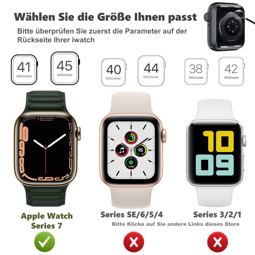 Haojavo Cover Compatibile con Apple Watch 7 41mm