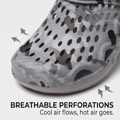Image of CERYTHRINA Mens Garden Clogs Lightweight Breathable Slip on Sandals Fashions Pool Beach Shoes Non Slip Home Clogs Slippers