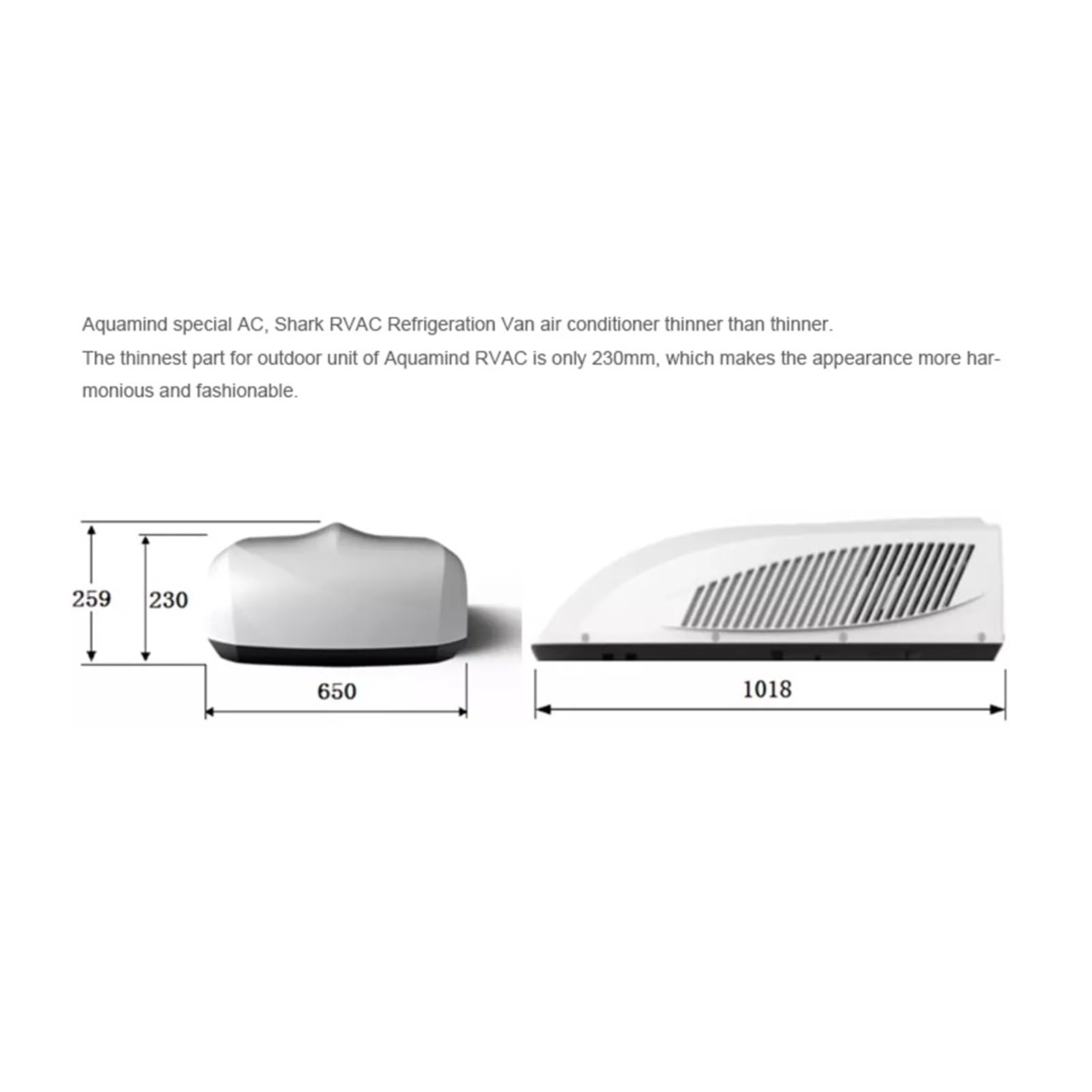 Enfriador De Aire Eléctrico Montado En El Techo, Ventilador CA, Acondicionado For Coche, Caravana, RV, Camión, 12V, 24V Enfriamiento Rápido Funcionamiento Suave(24v)